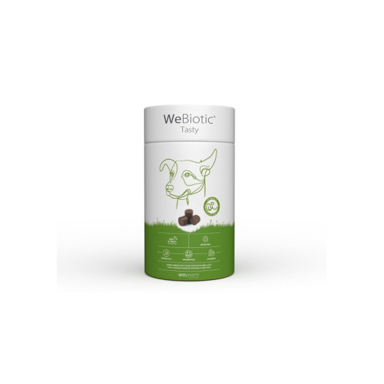 Recompense pentru Sistemul Digestiv al Câinilor și Pisicilor WeBiotic Tasty, 30 Comprimate Masticabile – Wepharm
